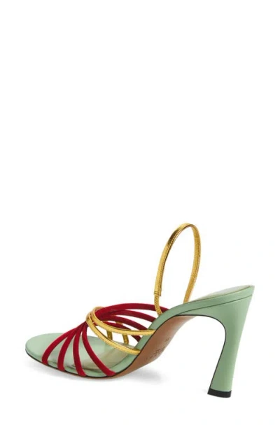 Marni New Wave Slingback Sandal In Animal Print