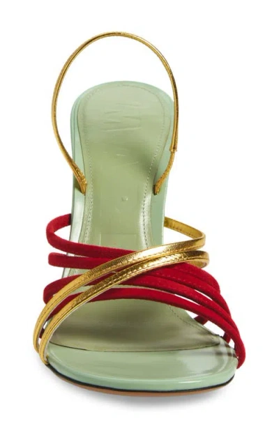 Marni New Wave Slingback Sandal In Animal Print