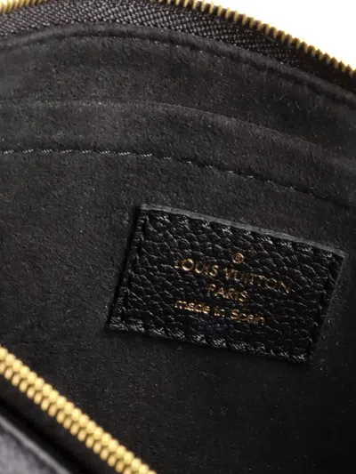 Pre-owned Louis Vuitton Multi Pochette Accessoires Monogram Empreinte Giant Crossbody Bag In Black