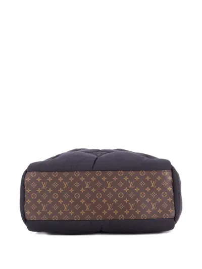 Pre-owned Louis Vuitton Pillow Onthego Tote Monogram Quilted Econyl Nylon Mm Satchel In Black