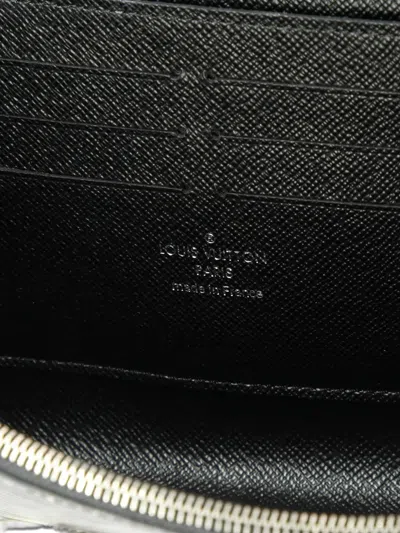 Pre-owned Louis Vuitton Twist Chain Wallet Epi Leather Crossbody Bag In Silver