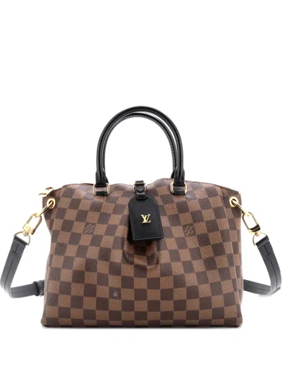 Pre-owned Louis Vuitton Odeon Tote Damier Pm Shoulder Bag In Brown