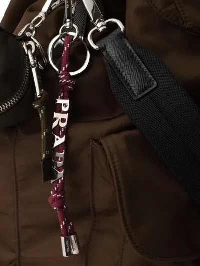 Prada Speedrock Keyring In Multi