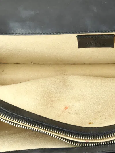 Pre-owned Gucci Dionysus Bag Gg Velvet Small Shoulder Bag In Black