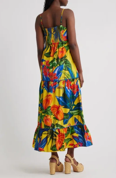 Farm Rio Bright Nature Maxi Sundress In Multi