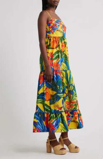 Farm Rio Bright Nature Maxi Sundress In Multi
