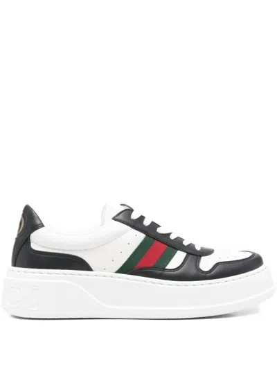 Gucci Chunky B Leather Sneakers In Multi