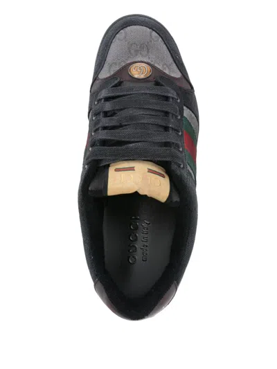 Gucci Screener Logo Sneakers In Gray