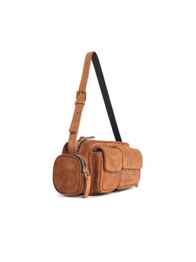 Marc Jacobs 'the Cargo' Brown Suede Bag In Purple