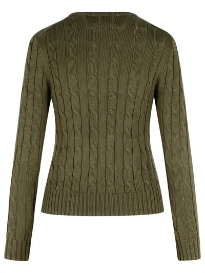 Polo Ralph Lauren 'julianna' Green Cotton Sweater In Green
