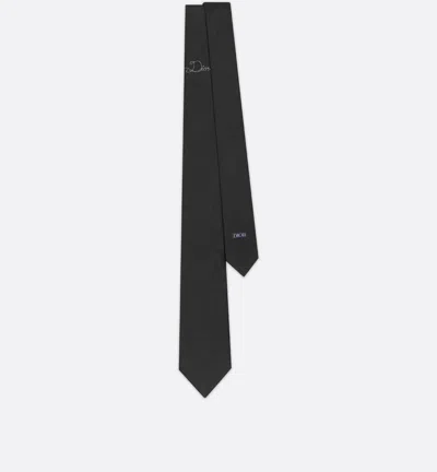 Dior Slim Tie For Modern Style In Black