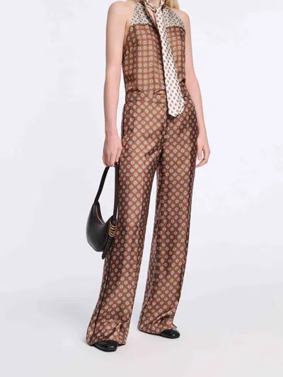 Dorothee Schumacher Graphic Dreams Patterned Trousers In Brown