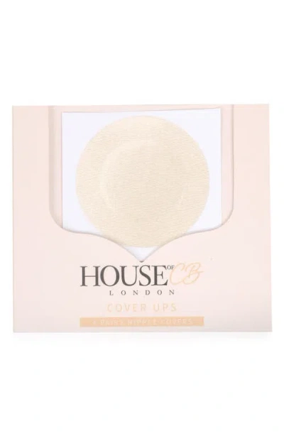 House Of Cb 4-pack Round Nipple Covers In Neutral