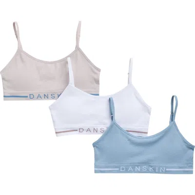 Danskin Kids' Assorted 3-pack Bralettes In Multi