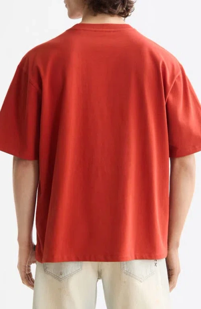 Scotch & Soda Relaxed Pocket T-shirt In Red