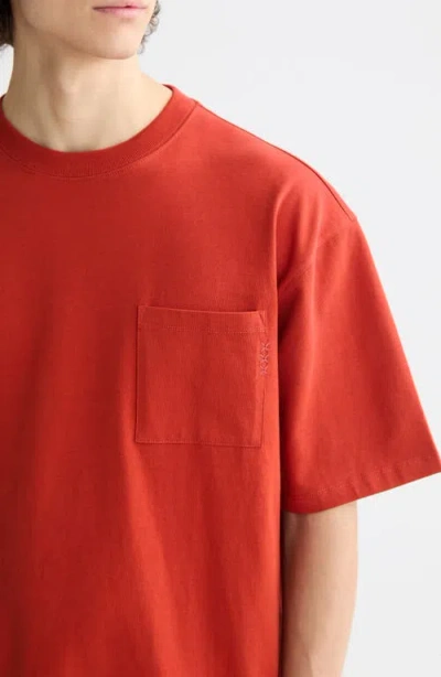 Scotch & Soda Relaxed Pocket T-shirt In Red