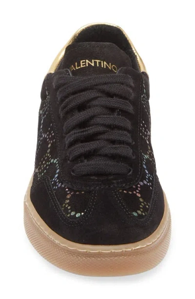 Valentino By Mario Valentino Guiditta Leather Sneaker In Black