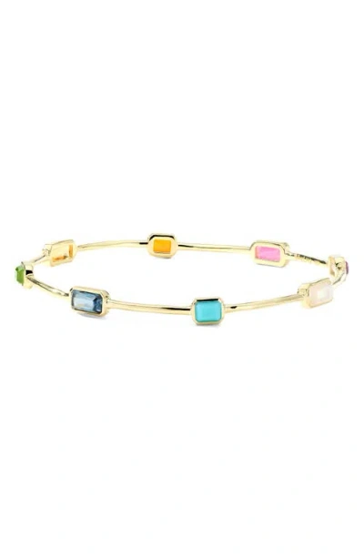 Ippolita Rock Candy® Gelato Thin-stone Bangle In Gold