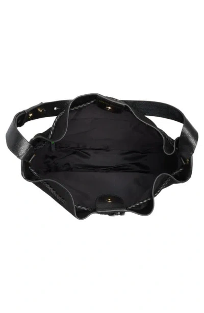 Rebecca Minkoff Lulu Suede Crossbody Bag In Black