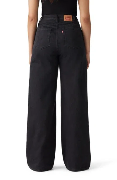 Levi's Cinch High Waist Baggy Wide Leg Jeans In Black