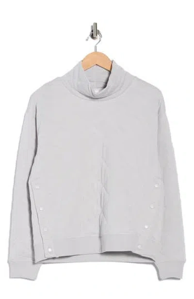 Yogalicious Summit Chic Quilted Sweatshirt In Animal Print