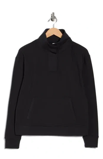 Yogalicious Polarlux Adaptation Half Zip Pullover In Black