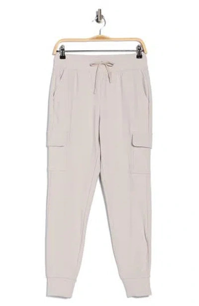 Yogalicious Polarlux Cascade Tapered Joggers In Neutral
