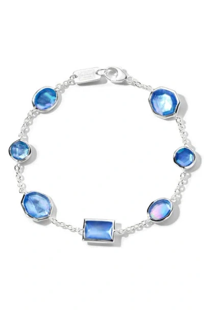 Ippolita Rock Candy® Mixed-cut Station Bracelet In Silver