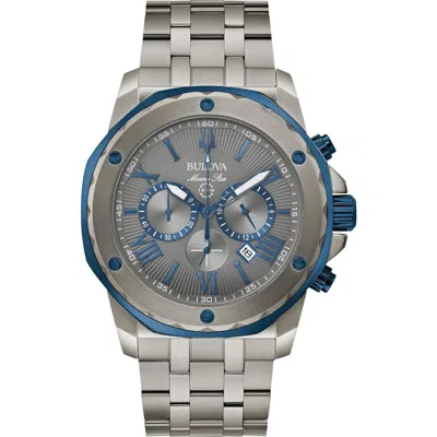Bulova Chronograph Bracelet Watch, 42mm In Gray