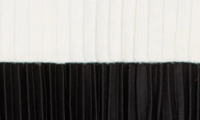 Ellen Tracy Collared Long Sleeve Twofer Sweater Dress In White