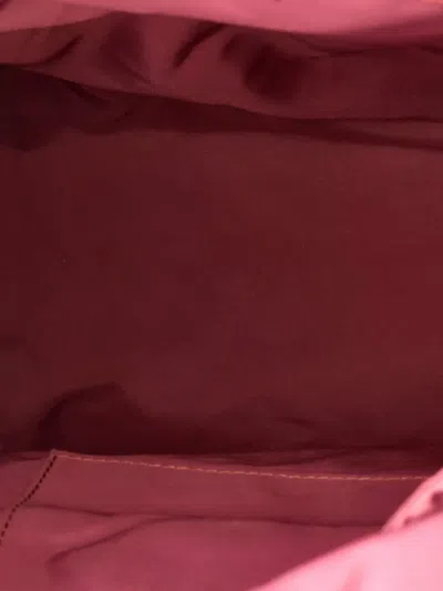 Pre-owned Gucci Buckle Blooms Print Gg Coated Canvas Medium Backpack In Brown