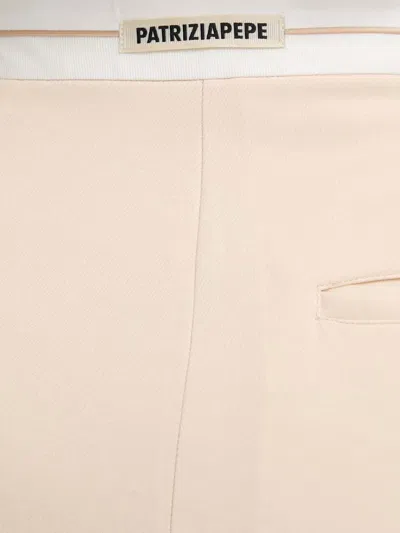 Patrizia Pepe Back-slit Midi Skirt In Multi