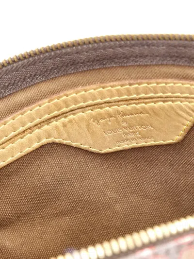 Pre-owned Louis Vuitton Speedy Handbag Limited Edition Kusama Town Monogram Canvas 30 Satchel In Brown