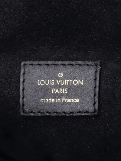 Pre-owned Louis Vuitton Montsouris Nm Monogram Empreinte Leather Pm Backpack In Black