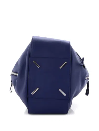 Pre-owned Loewe Hammock Bag Leather Small Shoulder Bag In Blue