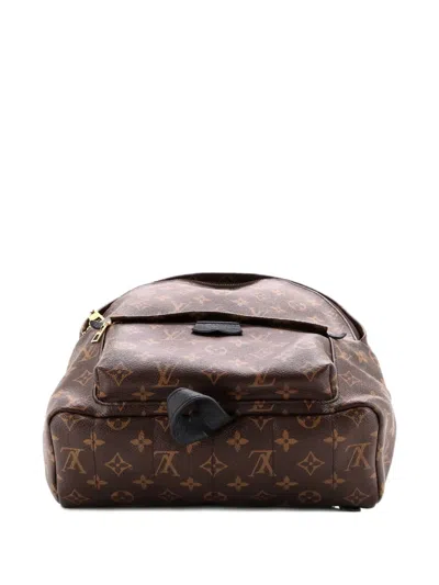 Pre-owned Louis Vuitton Palm Springs Monogram Canvas Mm Backpack In Brown