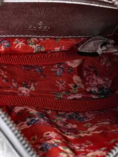 Pre-owned Gucci Trapuntata Camera Bag Quilted Leather Mini Crossbody Bag In Silver