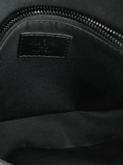 Pre-owned Louis Vuitton S Lock Sling Bag Macassar Monogram Canvas Belt Bag In Black