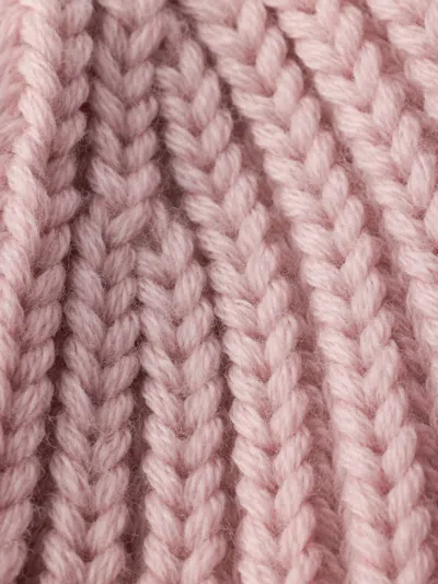 Prada Triangle-logo Beanie Hat In Pink