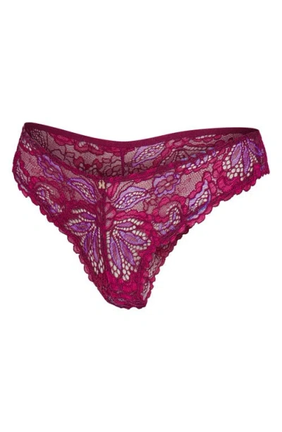 Savage X Fenty Romantic Corded Lace Brazilian Panties In Multi