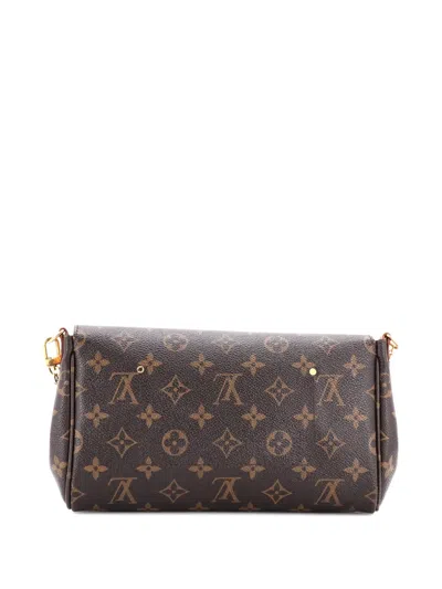 Pre-owned Louis Vuitton Favorite Handbag Monogram Canvas Mm Crossbody Bag In Brown