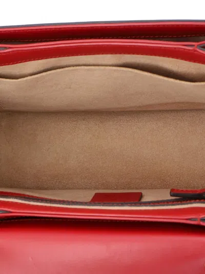 Pre-owned Gucci Queen Margaret Top Handle Bag Colorblock Leather Small Satchel In Multi