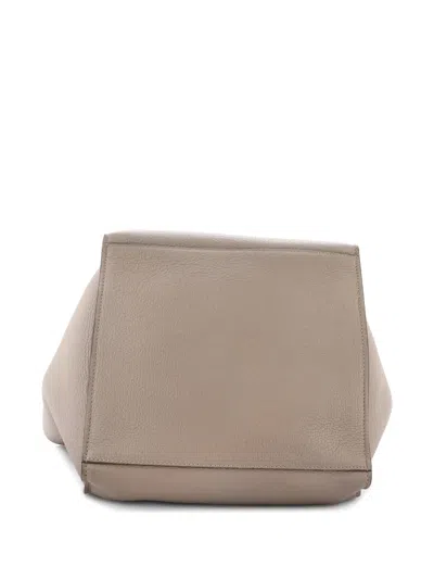 Pre-owned Celine Big Bag Grained Calfskin Small Satchel In Brown