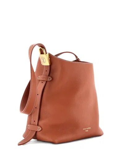 Pre-owned Louis Vuitton Low Key Calfskin Pm Hobo Bag In Brown