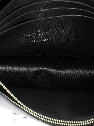 Pre-owned Louis Vuitton Twist Belt Wallet On Chain Epi Leather Crossbody Bag In Black