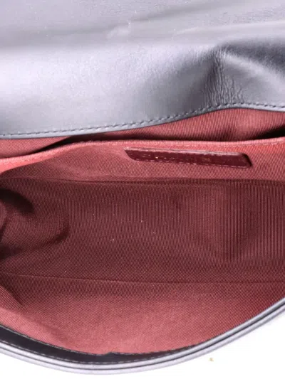 Pre-owned Chanel Boy Flap Bag Chevron Caviar And Calfskin Old Medium Crossbody Bag In Black