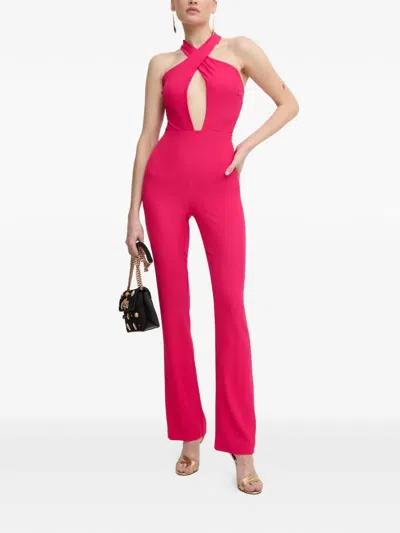 Patrizia Pepe Crossover Jumpsuit In Pink