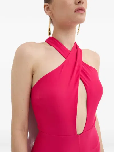 Patrizia Pepe Crossover Jumpsuit In Pink