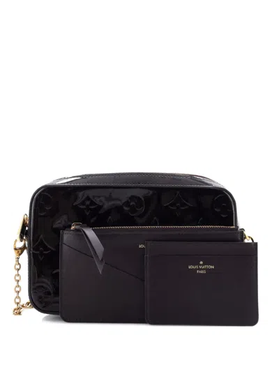 Pre-owned Louis Vuitton Camera Pouch Monogram Vernis Clutch Bag In Red