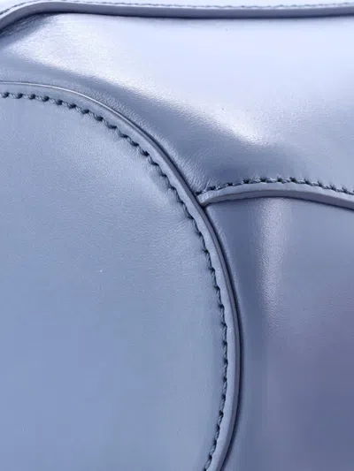 Pre-owned Chloé Tulip Leather Small Bucket Bag In Blue